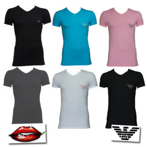 T-Shirt V-Neck Emporio Armani