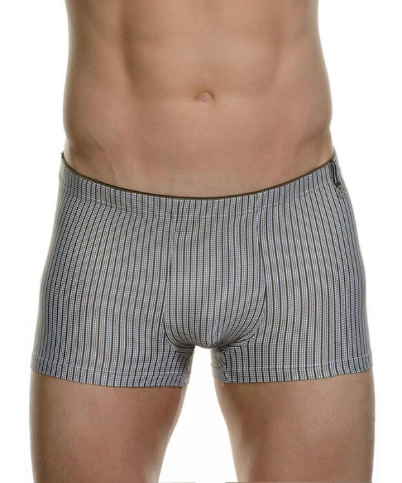 bruno banani Short Scan oliv weiß