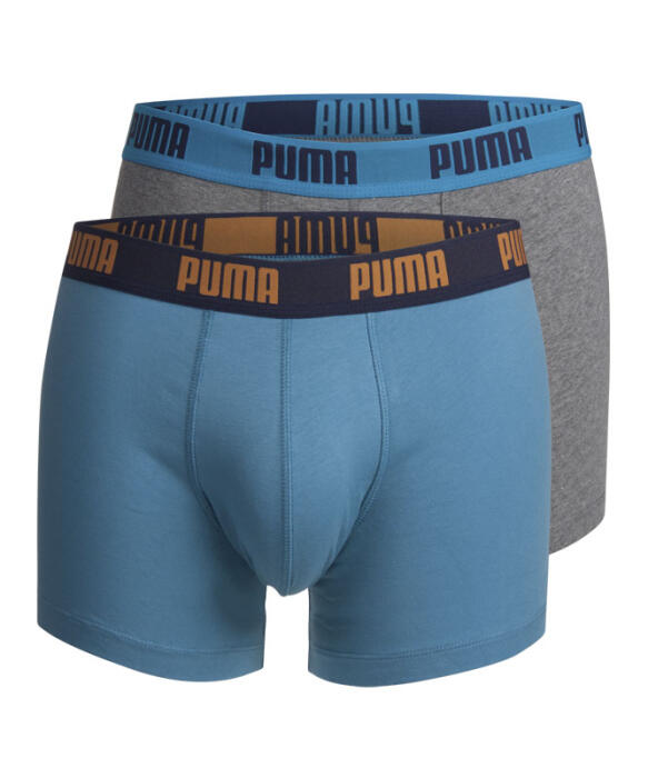 Puma Short 2-Pack Basic Niagara grau