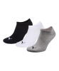 Socken Puma 3 Paar Sneaker/ Füßlinge Unisex schwarz grau weiss S 35- 38