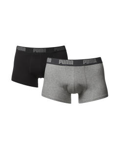 Puma 2er Pack Shortboxer grau schwarz