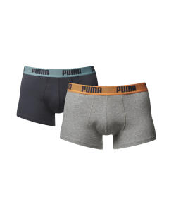 Puma 2er Pack Shortboxer grau orange