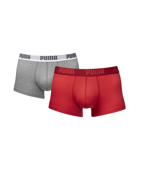 Puma Trunk Shortboxer 2-Pack Basic rot grau 072