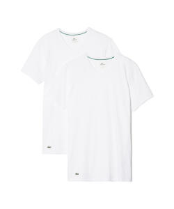 LACOSTE 2er Pack V-Neck T-Shirt Colours weiß