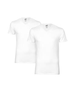 Puma 2er Pack V-Neck T-Shirt weiß