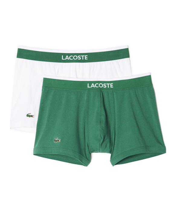 LACOSTE 2er Pack Short Trunk grün weiß