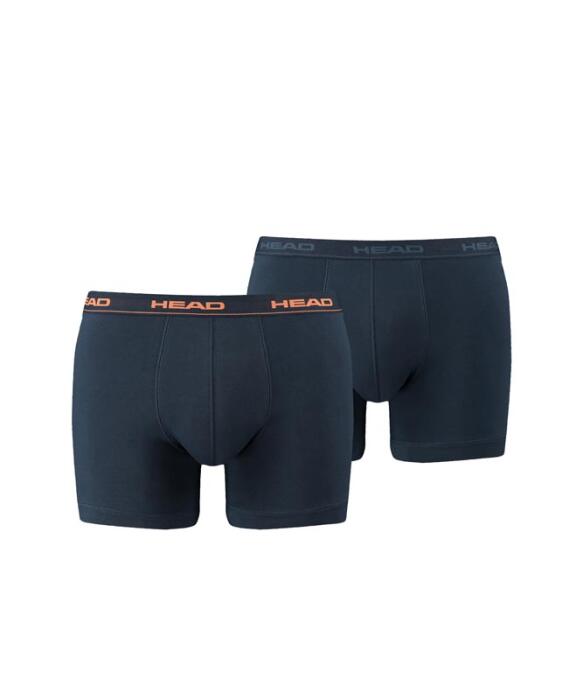 HEAD 2er Pack Boxer Short peacoat orange 493