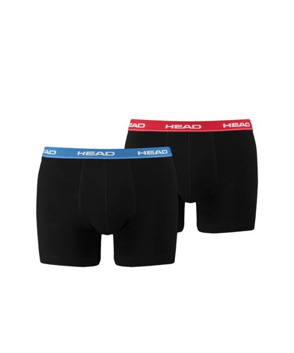 HEAD 2er Pack Boxer Short rot blau schwarz 505