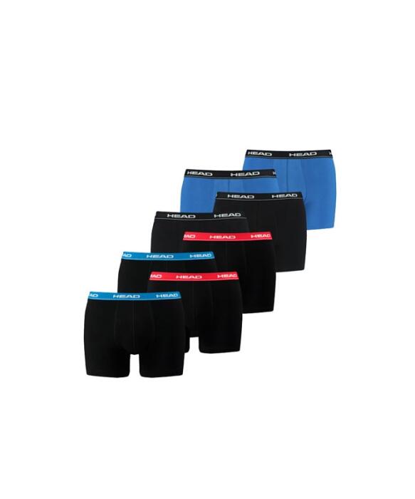 HEAD 8er Pack Boxer Short 4x rotblau 2x blau 2x schwarz