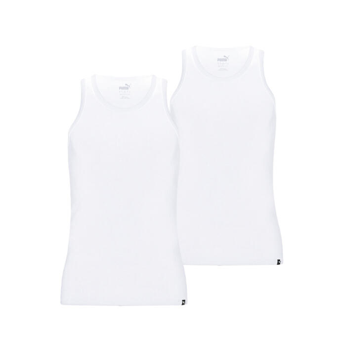 Puma 2er Pack Rundhals Tank Top weiß