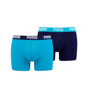 Puma Short Basic aqua blau 796 L 2er Pack (1x 2er Pack)