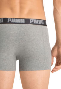 Puma Short 2-Pack Basic dark grey mel  black 691NEW