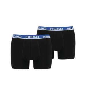 HEAD Boxershort black Bund blau 008