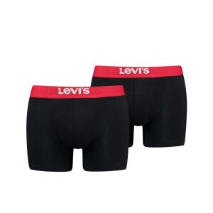 LEVIS Boxershort Solid Boxer black red 008