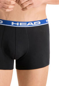 HEAD Boxershort black Bund blau 008