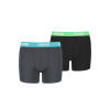 PUMA BASIC BOXER Grey melange / Black 003
