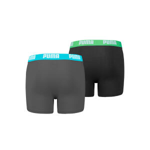 PUMA BASIC BOXER Grey melange / Black 003 2er Pack L