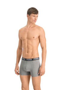 Puma Short 2-Pack Basic dark grey mel  black 691NEW