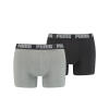 Puma Short 2-Pack Basic dark grey mel  black 691NEW