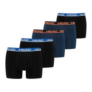 HEAD 5er Pack Boxer Short black / blue 022