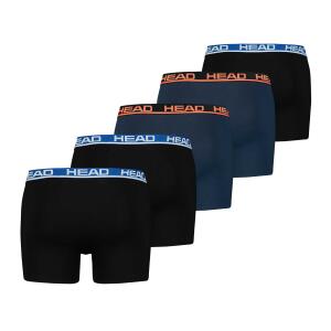 HEAD 5er Pack Boxer Short black / blue 022