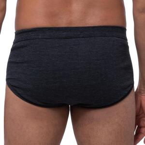 Ammann - Jeans - Slip Unterhose mit Eingriff - 3er Pack (6 Anthrazit)