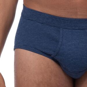 Ammann - Jeans - Slip Unterhose mit Eingriff - 3er Pack (6 Blau)