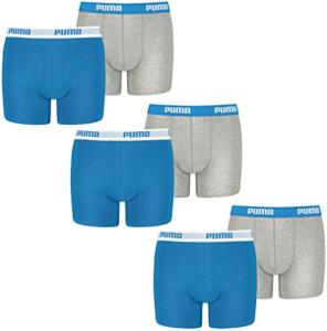 PUMA 6 er Pack Boxer Boxershorts Jungen Kinder Unterhose...