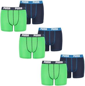 PUMA 6 er Pack Boxer Boxershorts Jungen Kinder Unterhose Unterwäsche