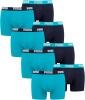 PUMA 12 er Pack Boxer Boxershorts Men Herren Unterhose Pant Unterwäsche, Farbe:796 - Aqua/Blue, Bekleidungsgröße:XL