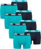 PUMA 8 er Pack Boxer Boxershorts Men Herren Unterhose Pant Unterwäsche, Farbe:796 - Aqua/Blue, Bekleidungsgröße:XL