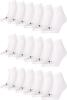 PUMA unisex Quarter Sportsocken Kurzsocken Socken 271080001 18 Paar, Farbe:Weiß, Menge:18 Paar (6x 3er Pack), Größe:39-42, Artikel:271080001-300 white