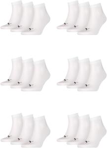 PUMA 18 Paar Unisex Quarter Socken Sneaker Gr. 35-49...