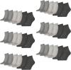 PUMA 18 Paar Unisex Quarter Socken Sneaker Gr. 35-49 für Damen Herren Füßlinge, Farbe:800 - anthraci/l mel grey/m me, Socken & Strümpfe:47-49