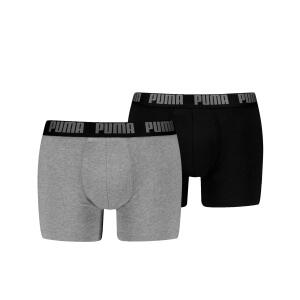 PUMA BASIC BOXER Grey melange / Black 003