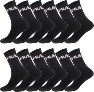 FILA Herren Fila/Am/Tnx12 Sportsocken, Schwarz (Noir N -...