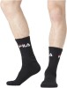 FILA Herren Fila/Am/Tnx12 Sportsocken, Schwarz (Noir N - Nr), 39-42 EU