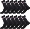 Fila Herren Sportsocken FILA/AM/TNX12 (12er Pack), Schwarz, 43/46