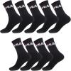 FILA Herren Fila/Am/Tnx9 Sportsocken, Schwarz (Noir N - Nr), 39-42 EU