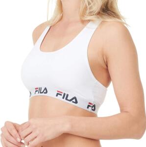 FILA Damen Sport-BH Baumwolle (M, weiß)