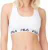 FILA Damen Sport-BH Baumwolle (M, weiß)