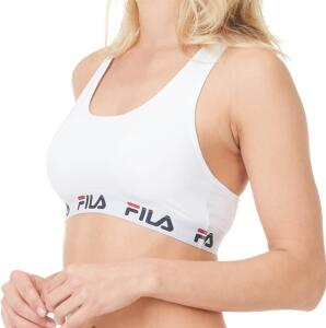 FILA Damen Sport-BH Baumwolle (XS, weiß)
