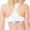 FILA Damen Sport-BH Baumwolle (XS, weiß)