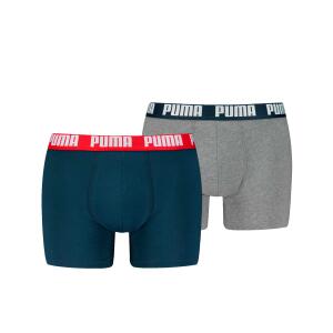 PUMA BASIC BOXER Navy / Grey melange 006