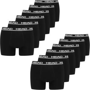 HEAD Herren-Boxershort Basic, 12er-Pack Large schwarz