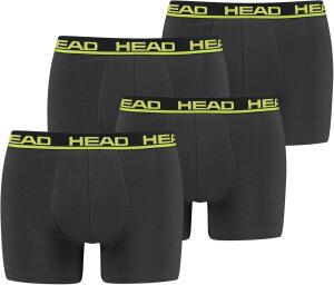 HEAD Herren Boxershorts 841001001 4er Pack, Farbe:009 -...