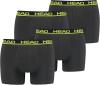 HEAD Herren Boxershorts 841001001 4er Pack, Farbe:009 - Phantom/Lime, Bekleidungsgröße:XL