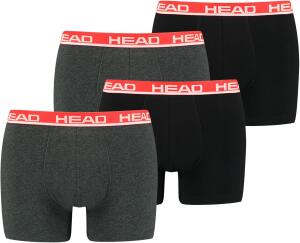 HEAD Herren Boxershorts 841001001 4er Pack, Farbe:011 -...