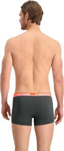HEAD Herren Boxershorts Unterwäsche 8P (Grey/Red, L)