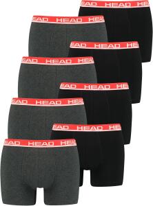 HEAD Herren Boxershorts Unterwäsche 8P (Grey/Red, XL)